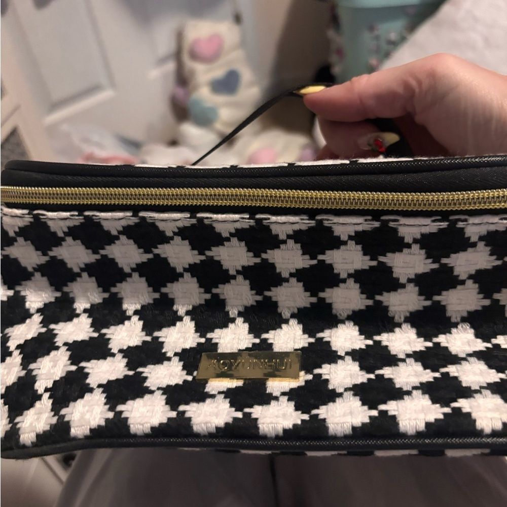 Black and White Checkered Women Bag